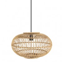 Distribuidor - Lâmpadas Diversas | Colgantes Rustica | COLGANTE BAMBU VISEU NEG/NATURAL 1XE27 REGX40X40CM Ref: 222794086